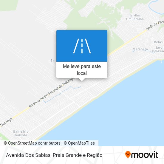 Avenida Dos Sabias mapa
