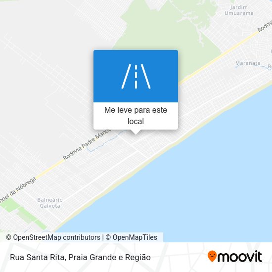 Rua Santa Rita mapa