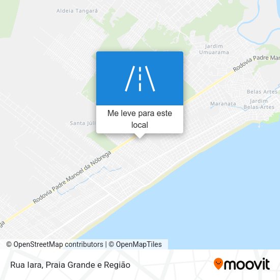 Rua Iara mapa