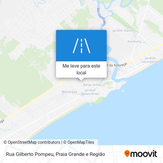 Rua Gilberto Pompeu mapa
