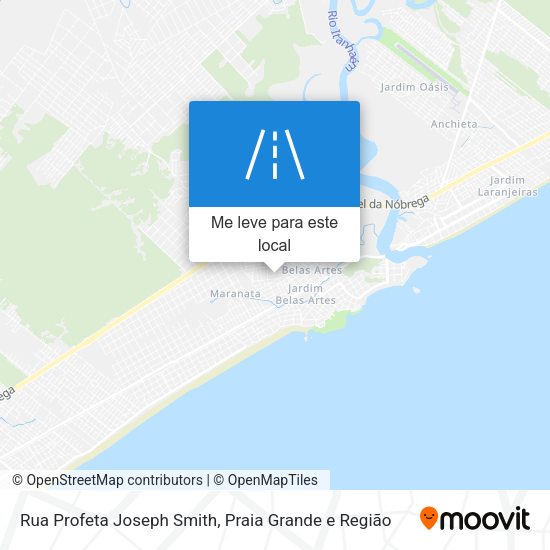 Rua Profeta Joseph Smith mapa