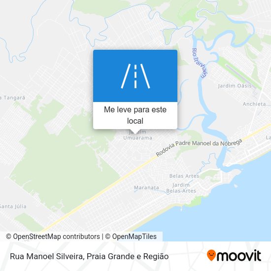 Rua Manoel Silveira mapa
