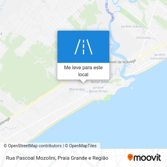 Rua Pascoal Mozolini mapa