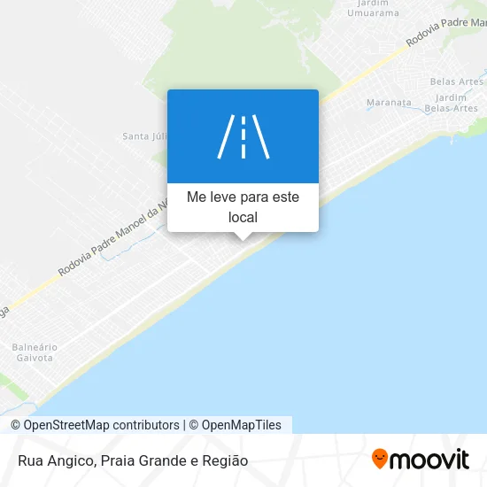 Rua Angico mapa