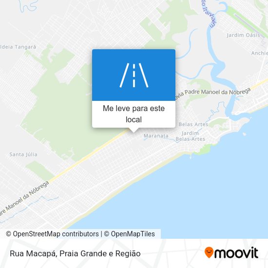 Rua Macapá mapa