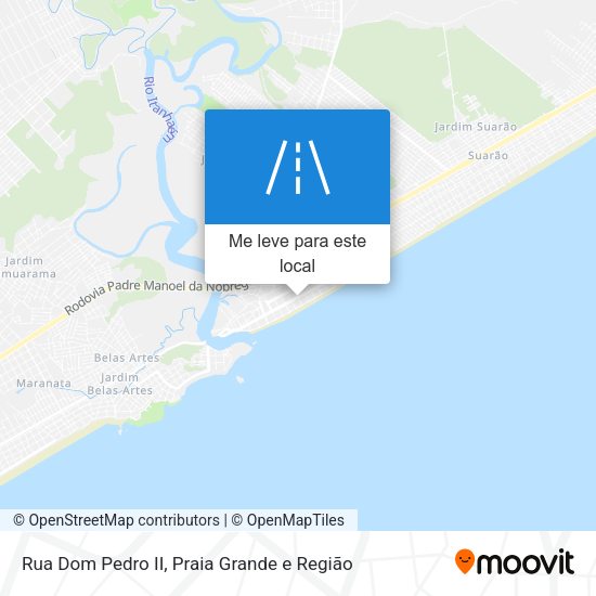 Rua Dom Pedro II mapa