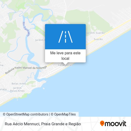 Rua Aécio Mennuci mapa