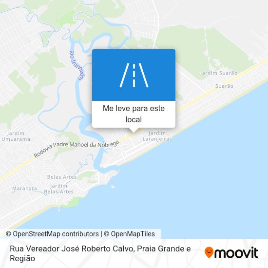 Rua Vereador José Roberto Calvo mapa