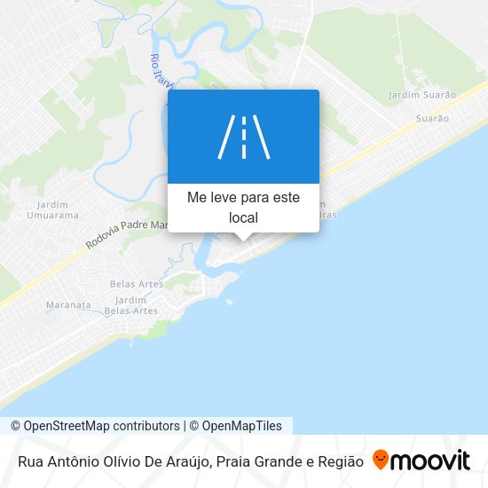 Rua Antônio Olívio De Araújo mapa