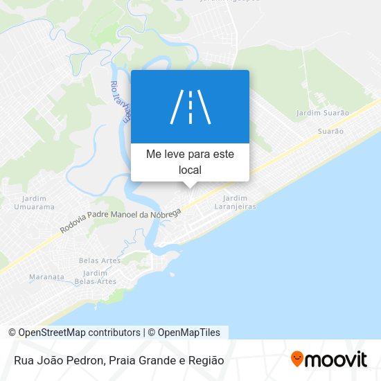 Rua João Pedron mapa
