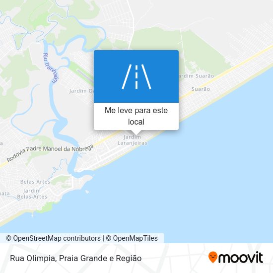 Rua Olimpia mapa
