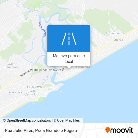 Rua Júlio Pires mapa