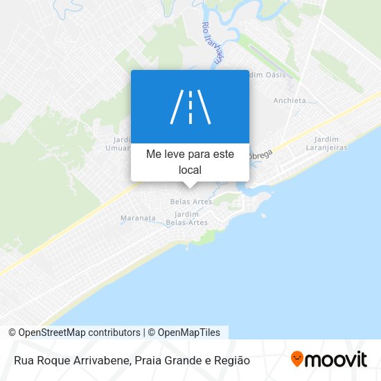 Rua Roque Arrivabene mapa
