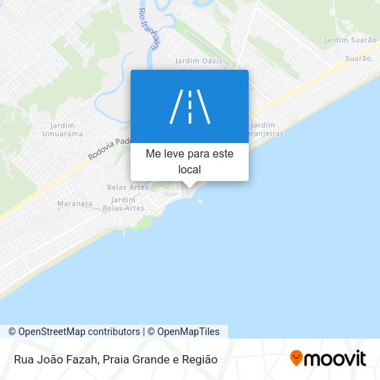 Rua João Fazah mapa