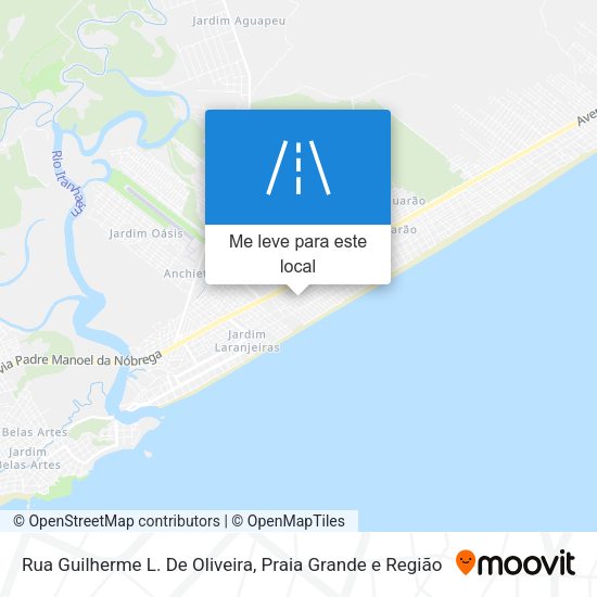 Rua Guilherme L. De Oliveira mapa