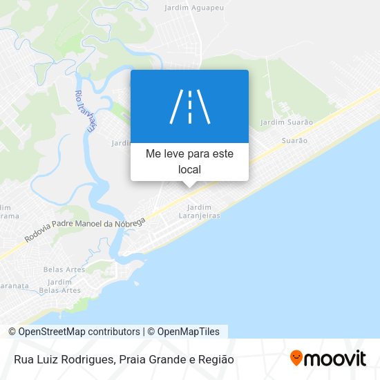 Rua Luiz Rodrigues mapa