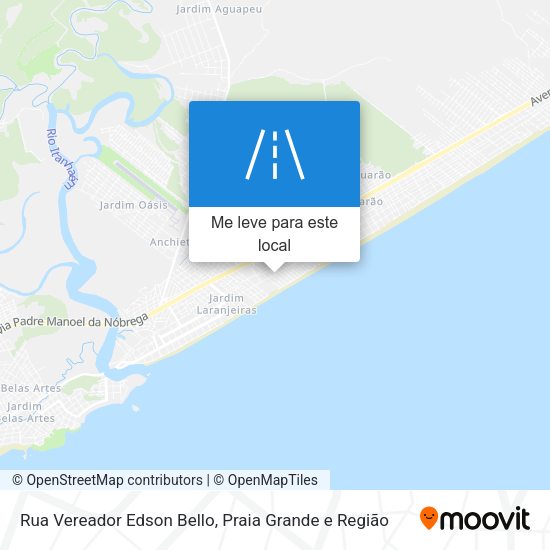 Rua Vereador Edson Bello mapa