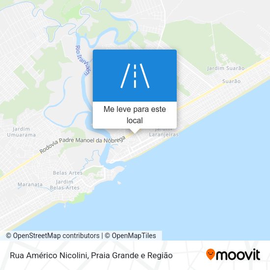 Rua Américo Nicolini mapa