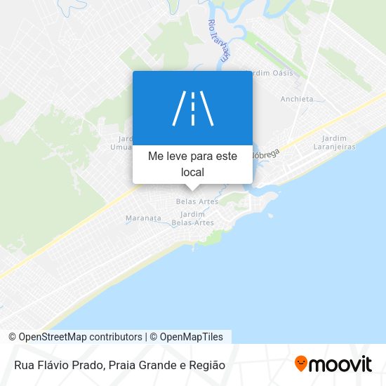 Rua Flávio Prado mapa