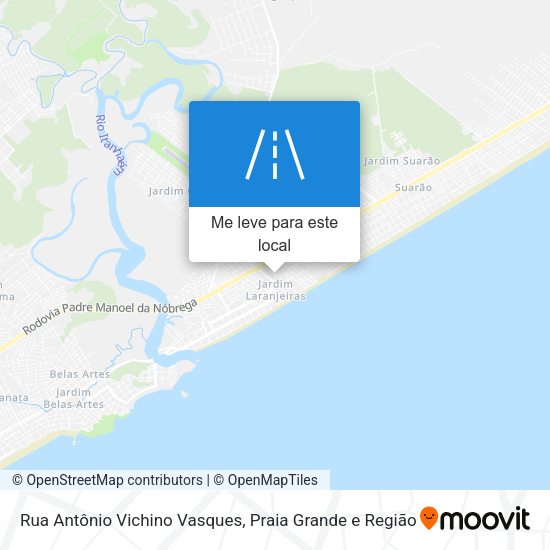 Rua Antônio Vichino Vasques mapa