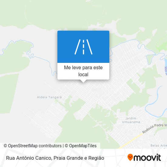 Rua Antônio Canico mapa