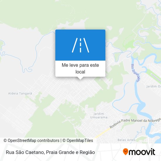 Rua São Caetano mapa