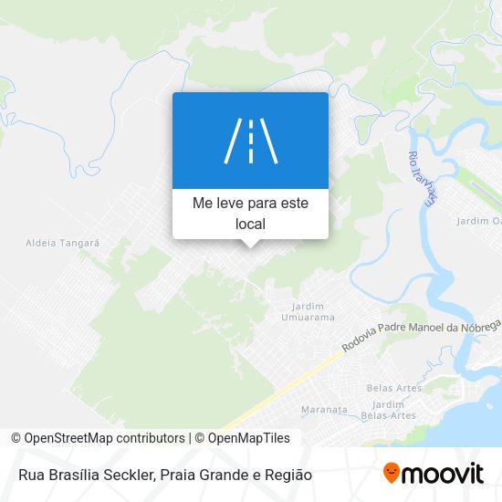 Rua Brasília Seckler mapa