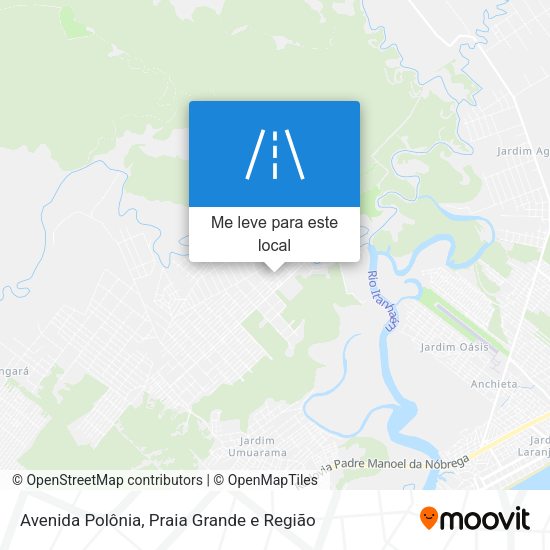 Avenida Polônia mapa