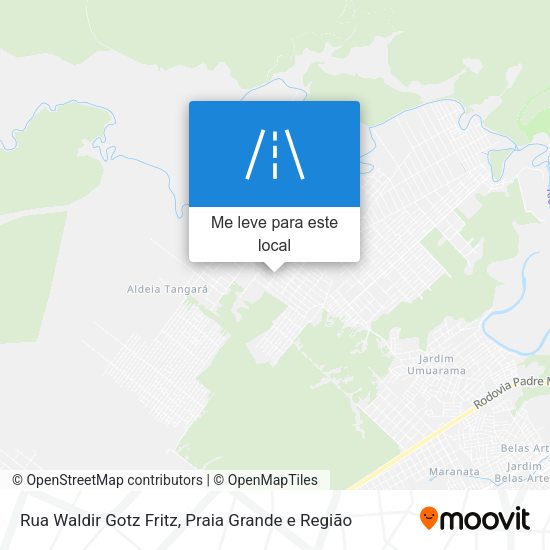 Rua Waldir Gotz Fritz mapa