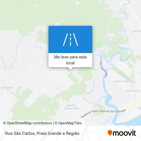 Rua São Carlos mapa