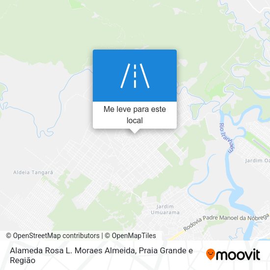 Alameda Rosa L. Moraes Almeida mapa