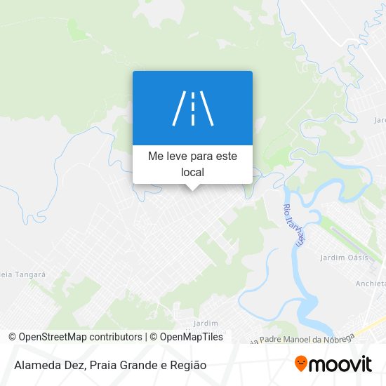 Alameda Dez mapa