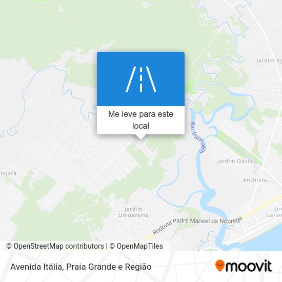 Avenida Itália mapa