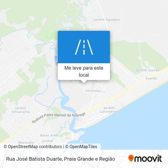 Rua José Batista Duarte mapa