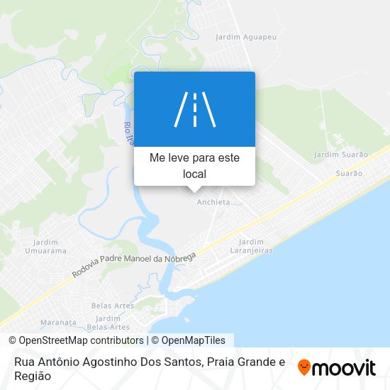Rua Antônio Agostinho Dos Santos mapa