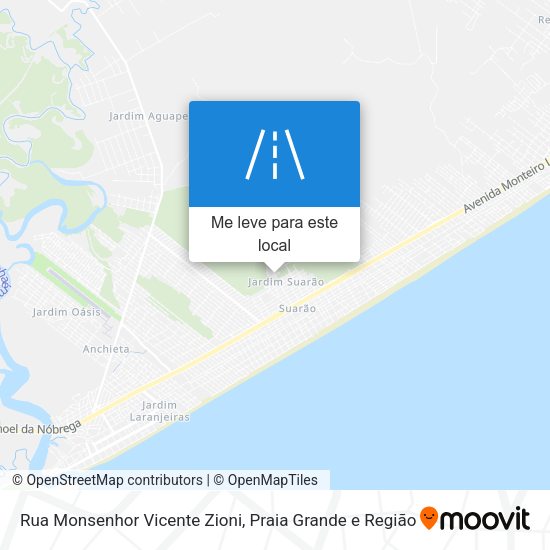 Rua Monsenhor Vicente Zioni mapa