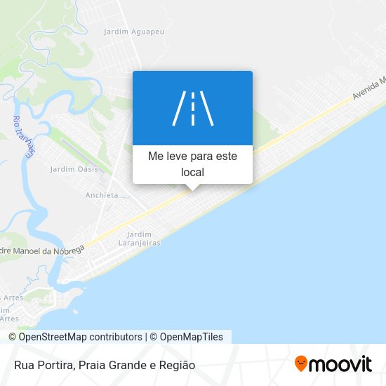 Rua Portira mapa