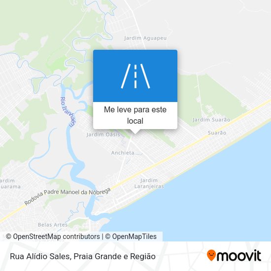 Rua Alídio Sales mapa