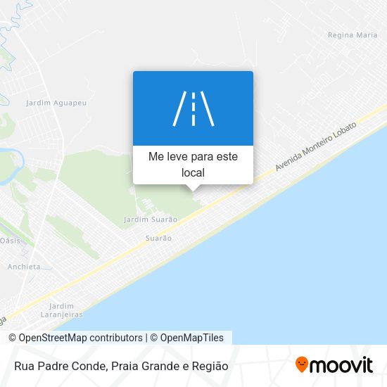 Rua Padre Conde mapa