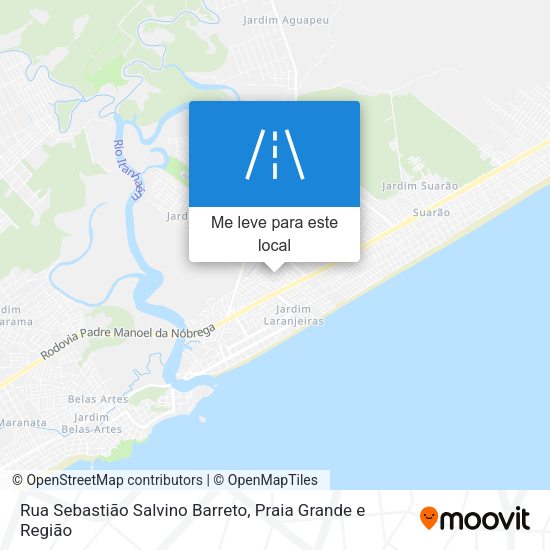 Rua Sebastião Salvino Barreto mapa