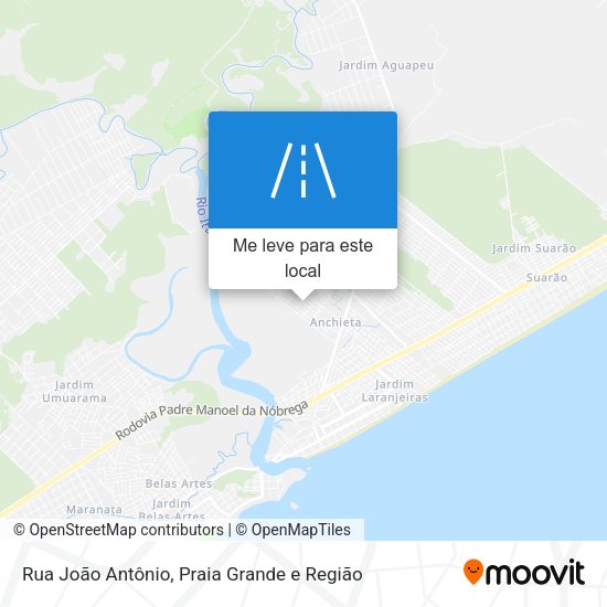 Rua João Antônio mapa
