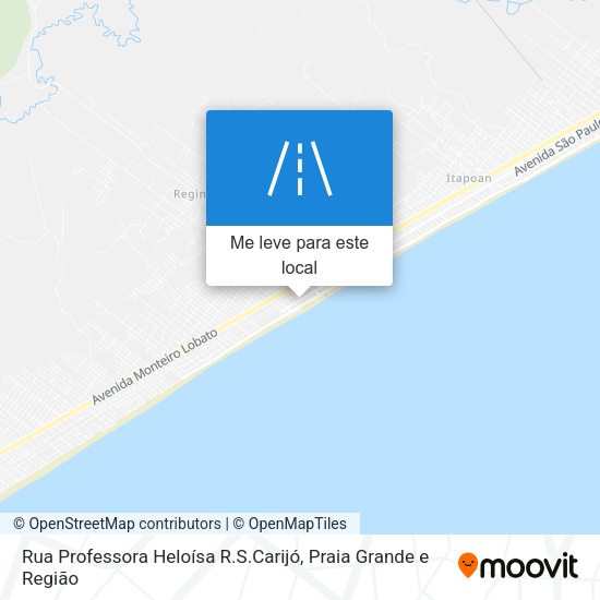 Rua Professora Heloísa R.S.Carijó mapa
