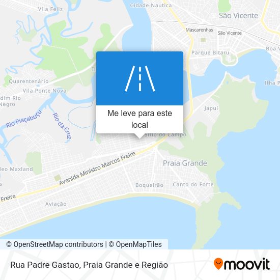 Rua Padre Gastao mapa