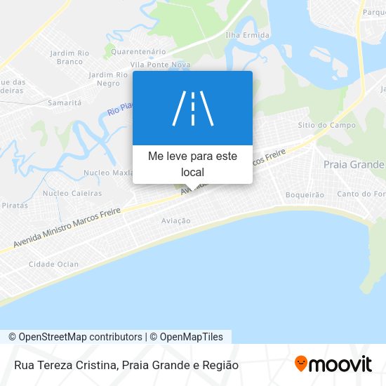 Rua Tereza Cristina mapa