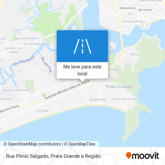 Rua Plinio Salgado mapa