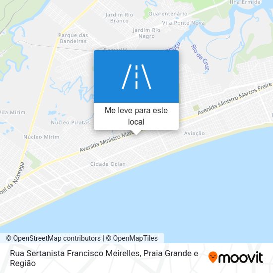 Rua Sertanista Francisco Meirelles mapa
