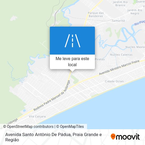 Avenida Santo Antônio De Pádua mapa