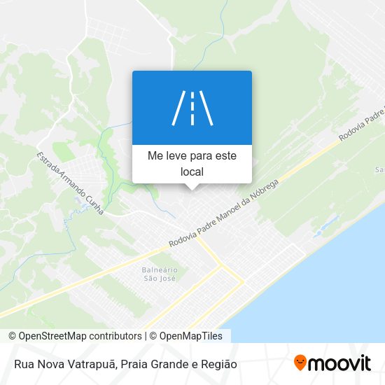 Rua Nova Vatrapuã mapa