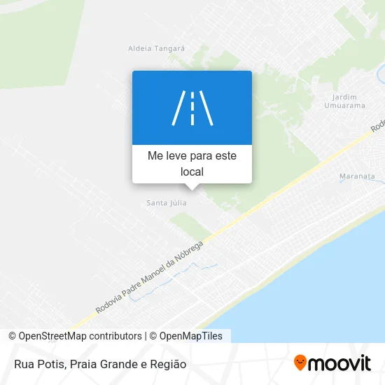 Rua Potis mapa