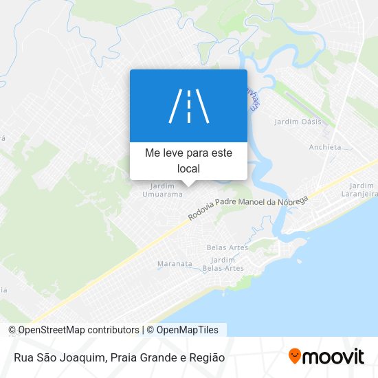 Rua São Joaquim mapa
